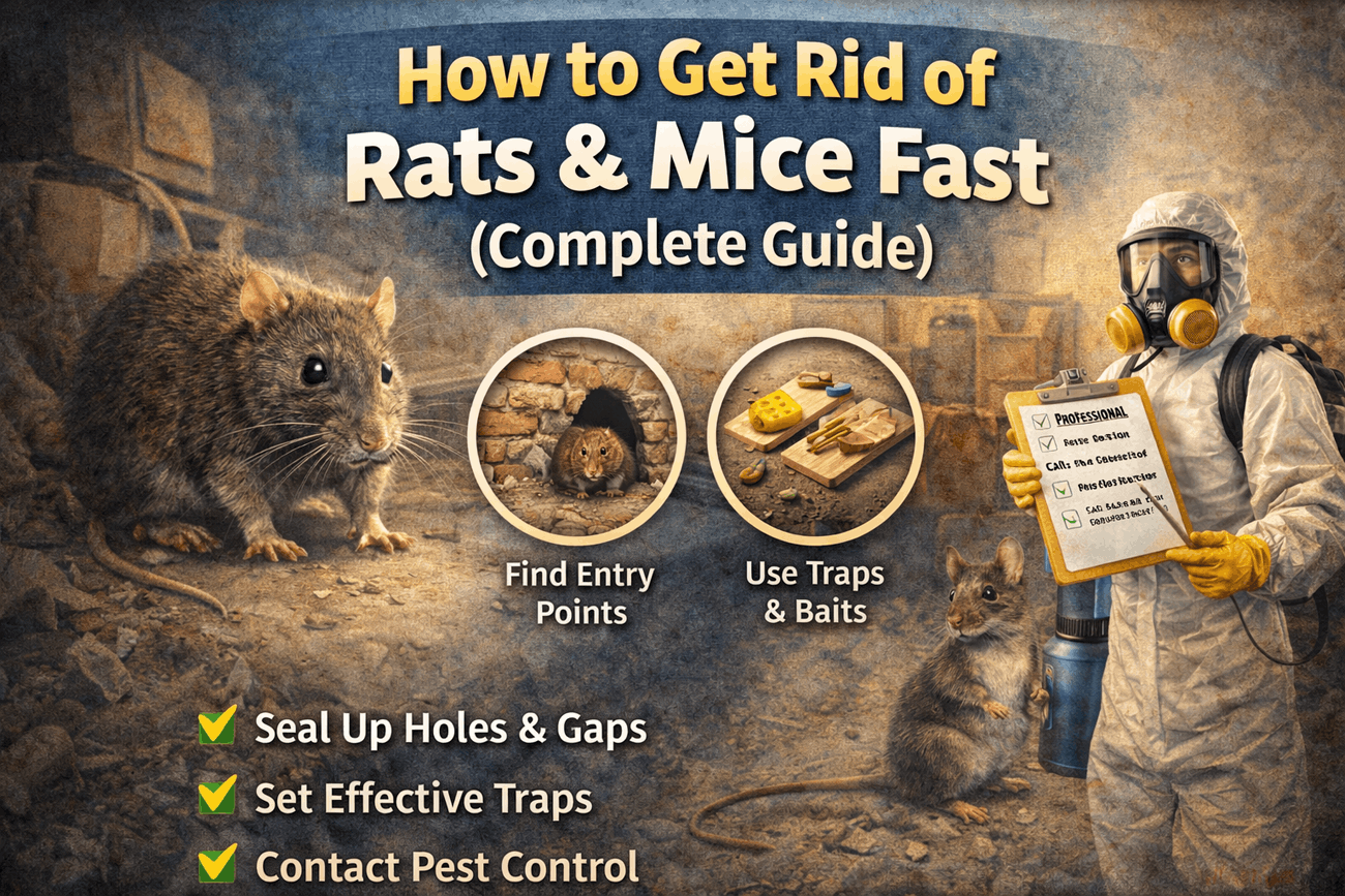 How to Get Rid of Rats & Mice Fast (Complete Guide)